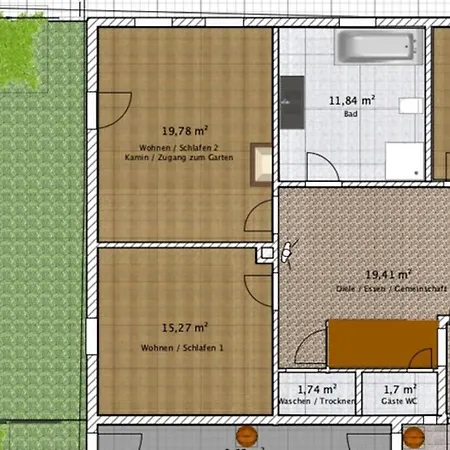 Apartment Gemuetliche Auf Dem Ponyhof - Himmelbett, Kamin & Garten Ortenberg (Hessen)