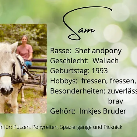 Gemuetliche Auf Dem Ponyhof - Himmelbett, Kamin & Garten Apartment